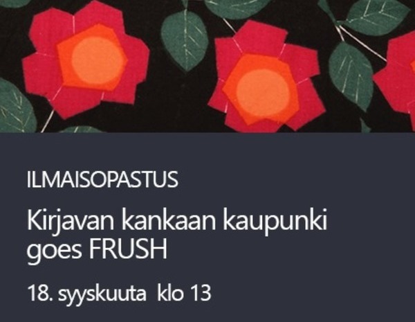 FRUSH -teemaopastus Forssan museolla 18.9. klo 13