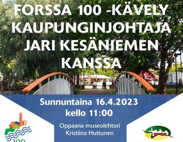 Koko perheen kevätkävely Kehräämöllä kaupunginjohtaja Jari Kesäniemen seurassa 16.4. klo 11